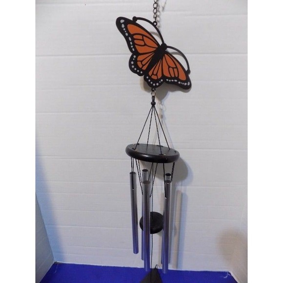 NEW Monarch Butterfly Metal Wind Chime - Picture 4 of 4
